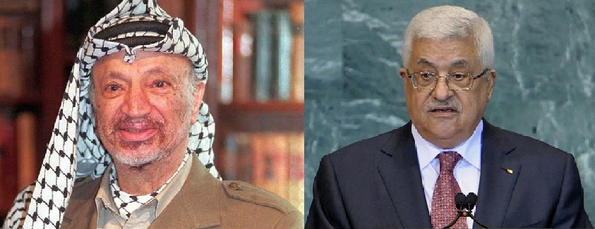 Yasser Arafat and Mahmoud Abbas